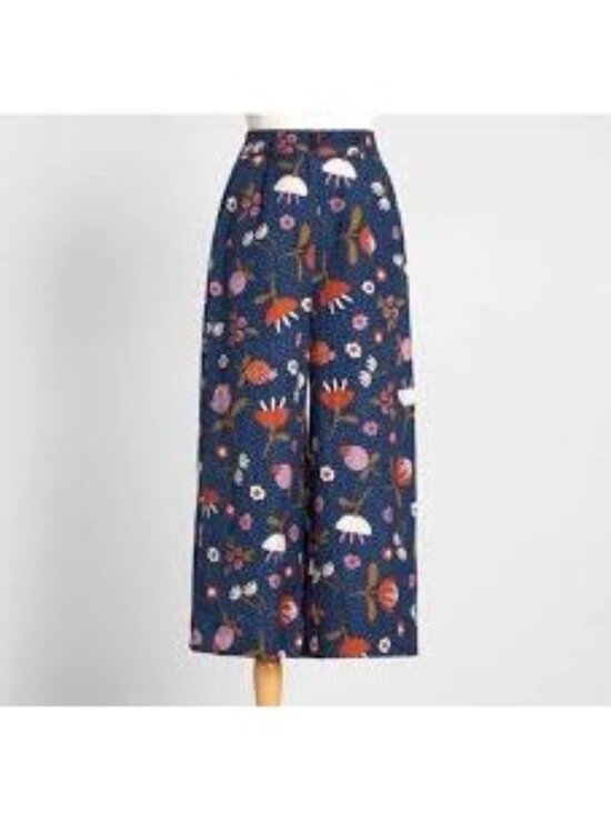 Modcloth Pants - NWT Modcloth x Princess Highway Linen Print Pants, Size 10